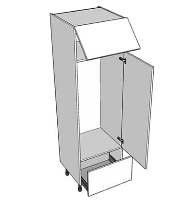 600mm integrated shop fridge freezer